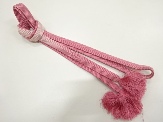 JAPANESE KIMONO / HAND-TIED OBIJIME
